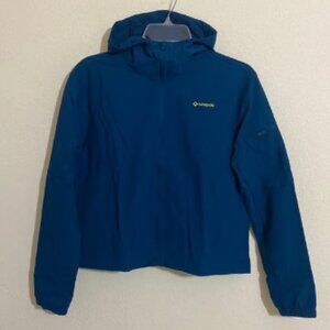 NAVISKIN Packable Water Repellent Hooded Windbreaker Jacket Women's Size S